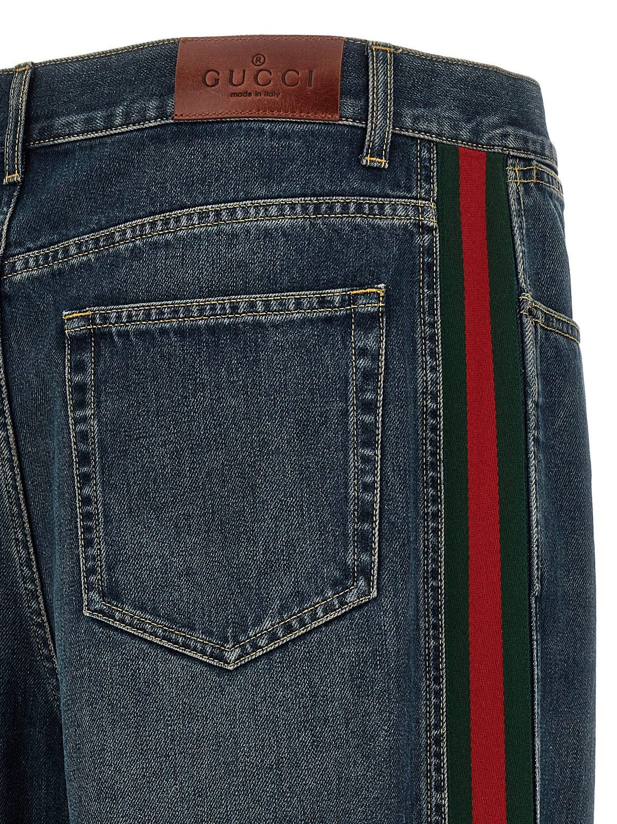 'Nastro Web' baggy jeans