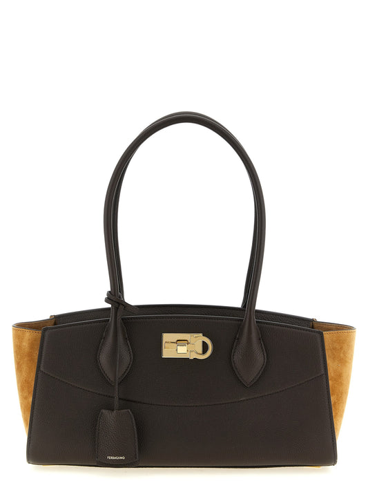 حقيبة كتف 'NewFerragamo StudioSoft EastWest (M)'