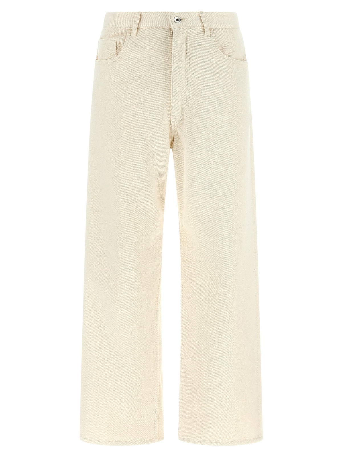 Noil silk pants