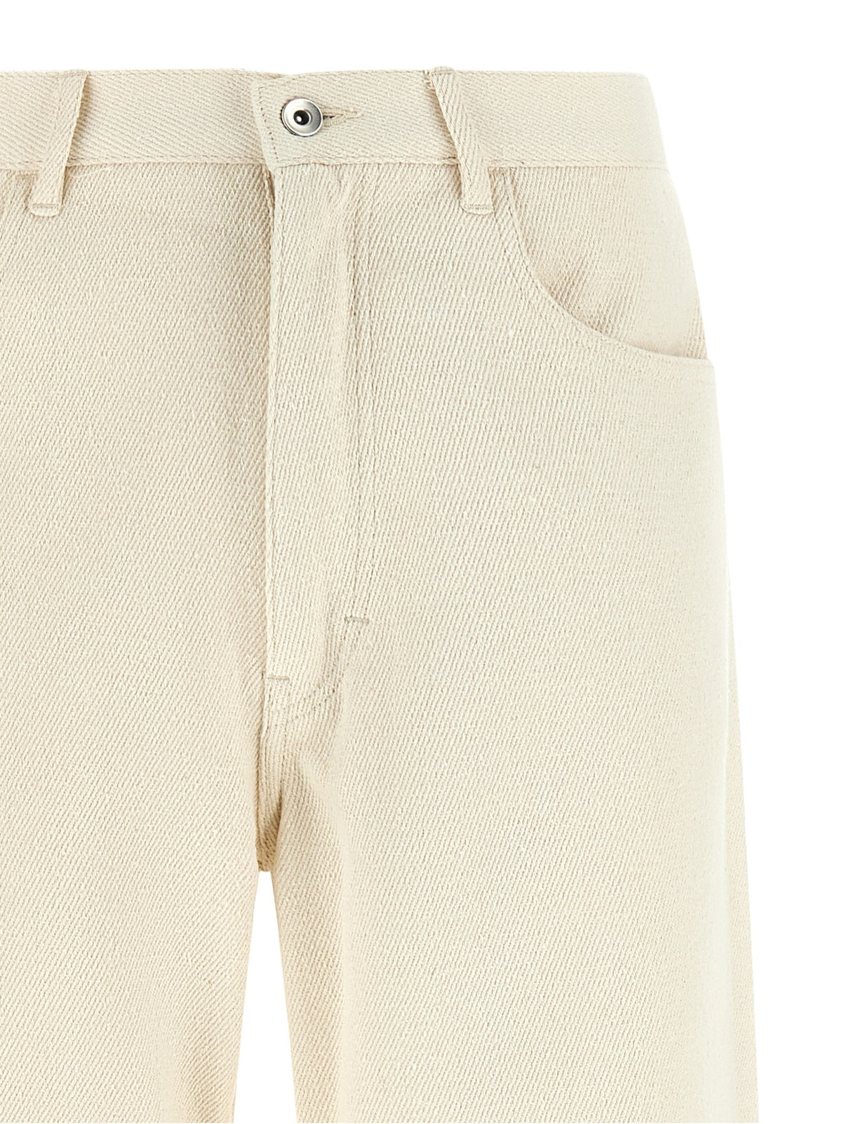 Noil silk pants
