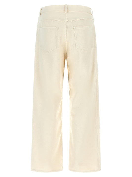 Noil silk pants