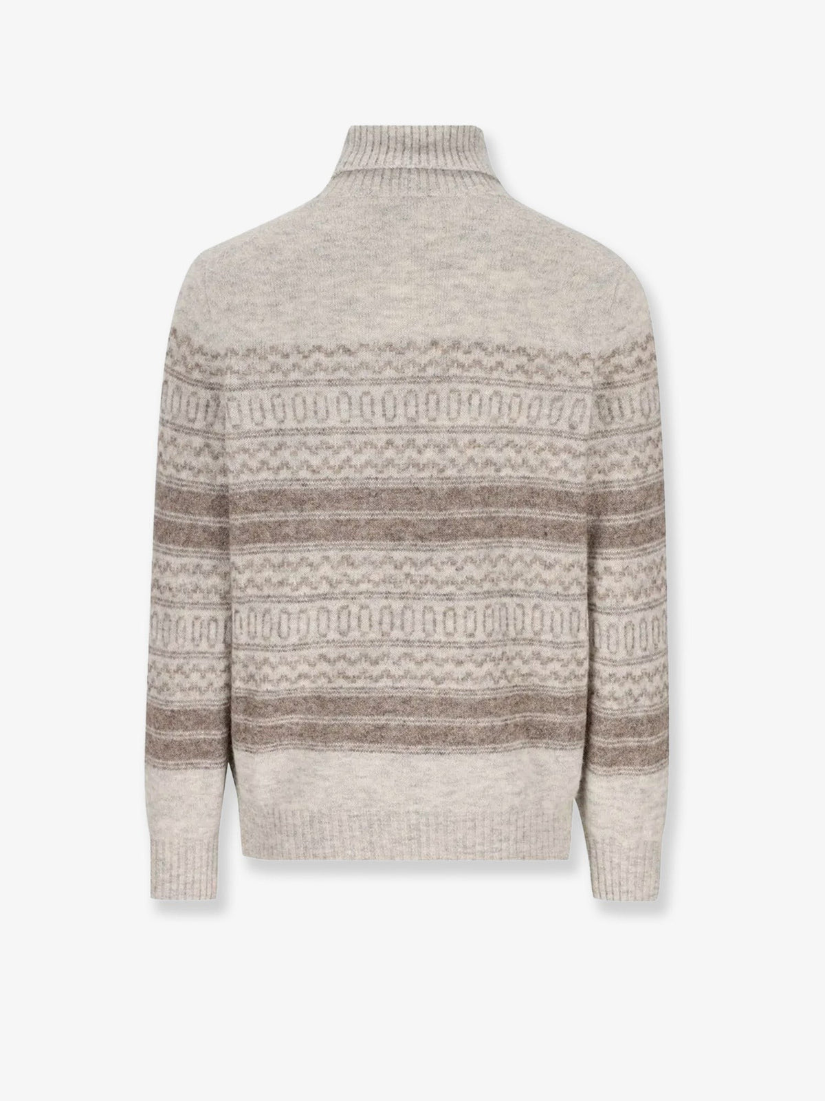 Nordic Jacquard alpaca, cashmere and wool blend sweater