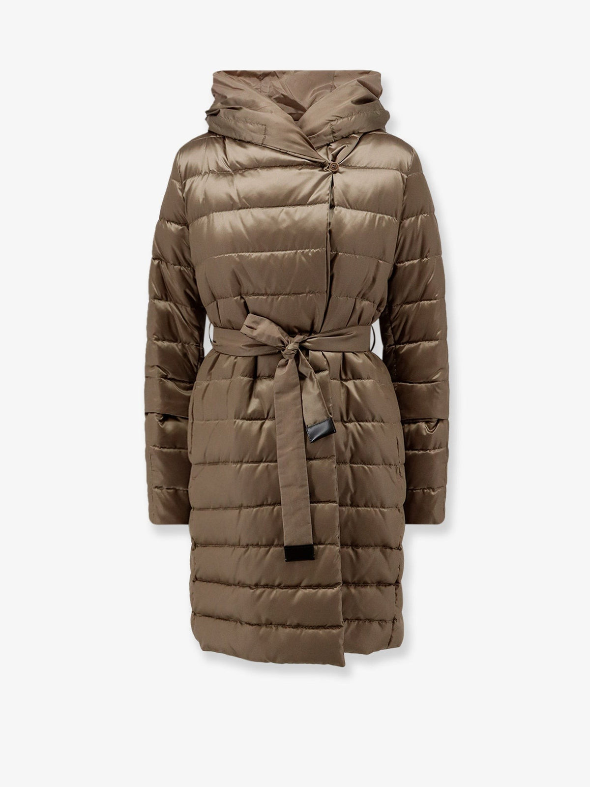 Novef reversible water-repellent satin down jacket