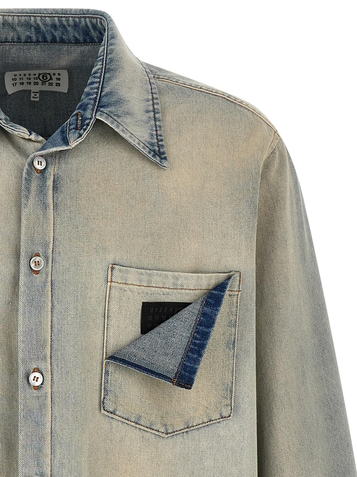 'Numeric Signature MM6' denim shirt