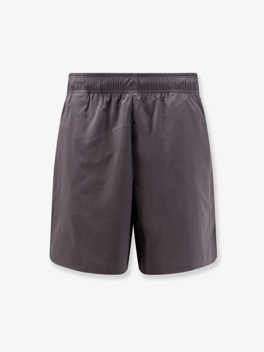 Nylon Bermuda shorts with embroidered logo on the back
