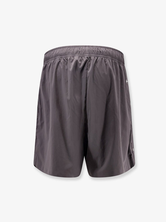 Nylon Bermuda shorts with embroidered logo on the back