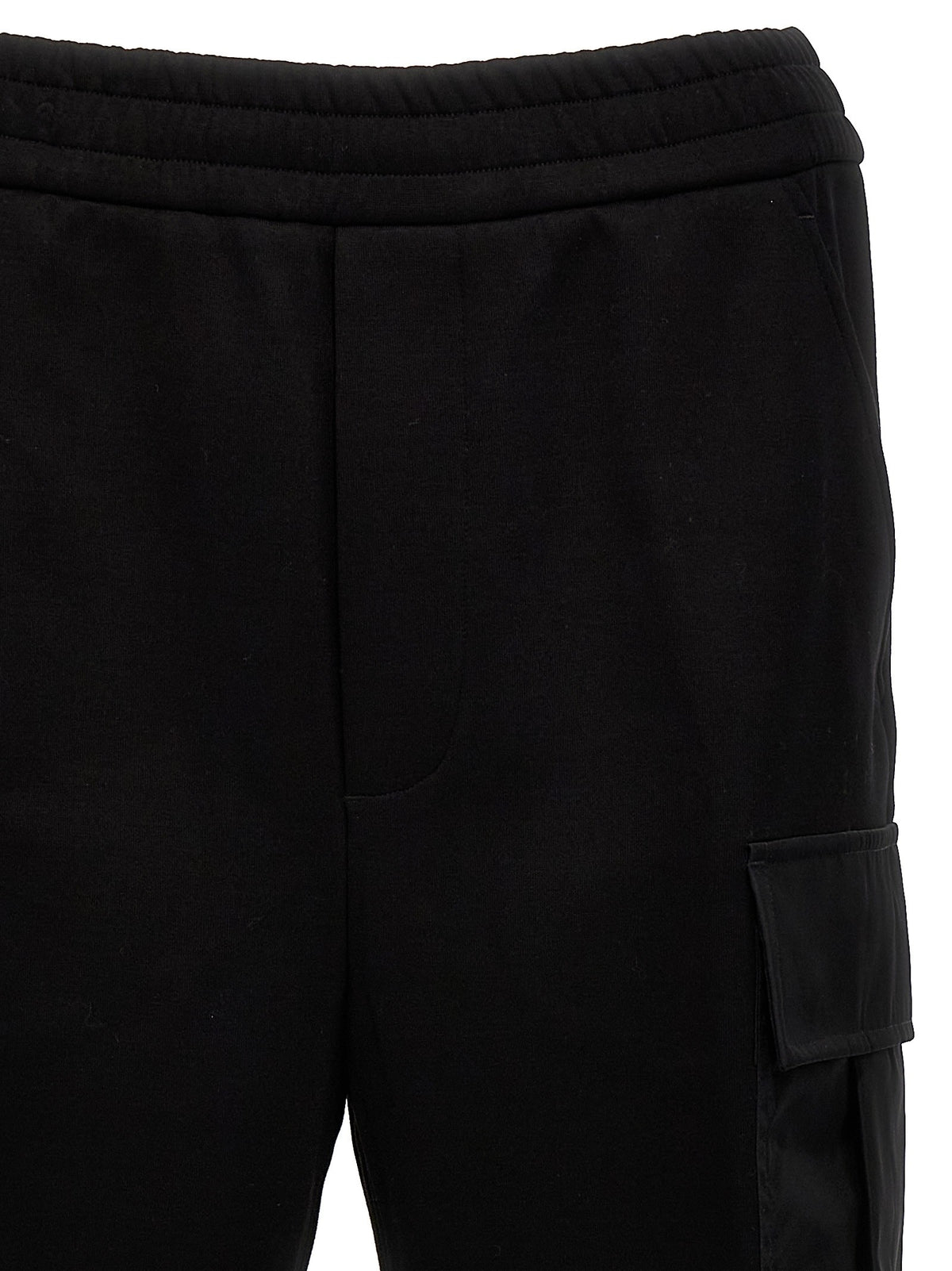 Nylon insert cargo joggers