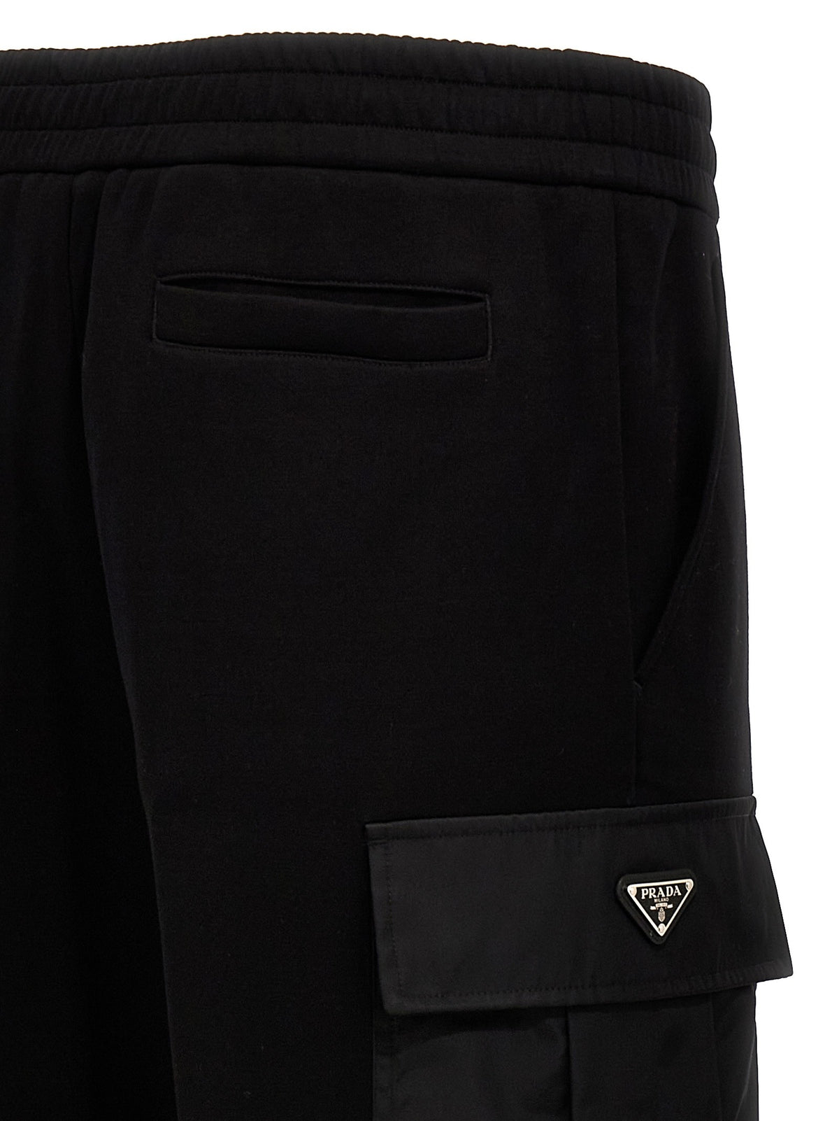 Nylon insert cargo joggers