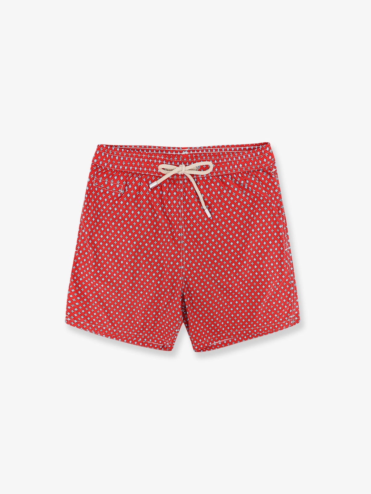 Nylon swim shorts with all-over micro pattern