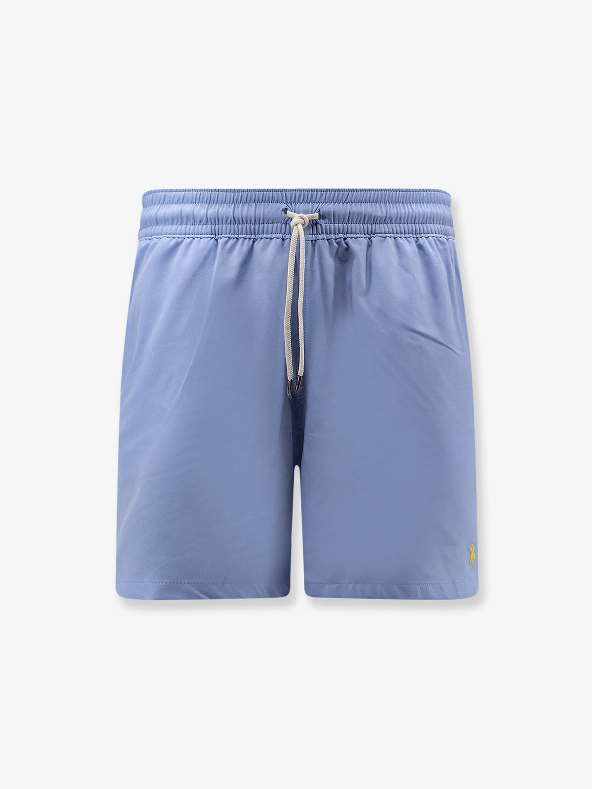 Nylon swim trunks with embroidered logo