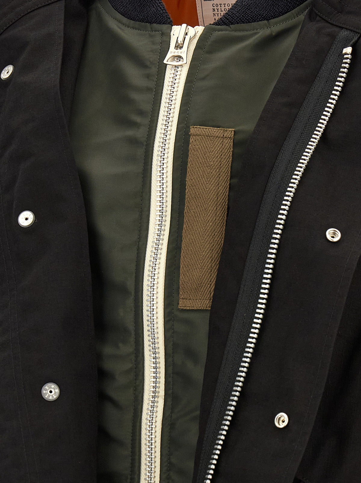 'Nylon Twill x Rip Stop' coat