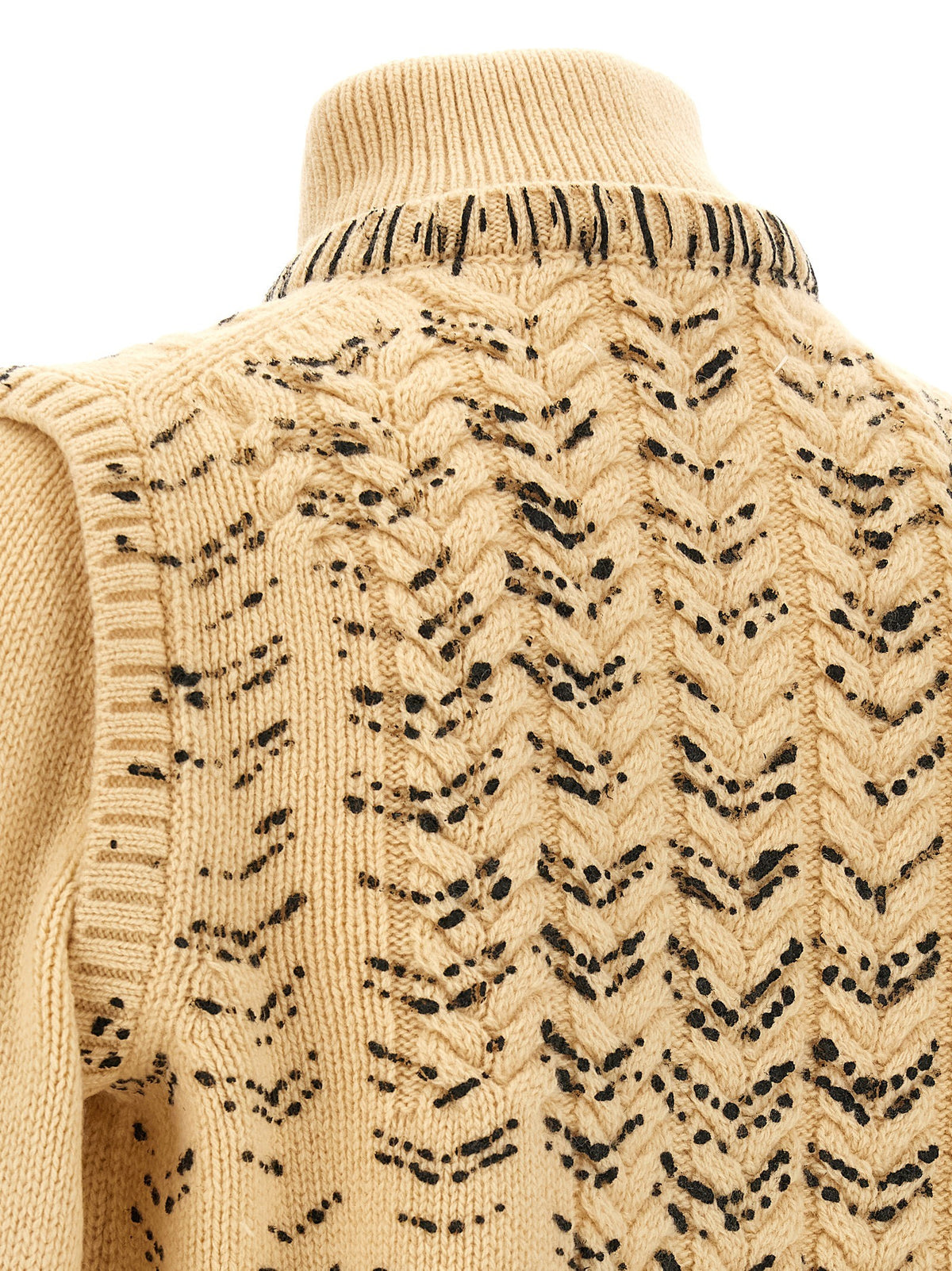 Openwork knit cardigan