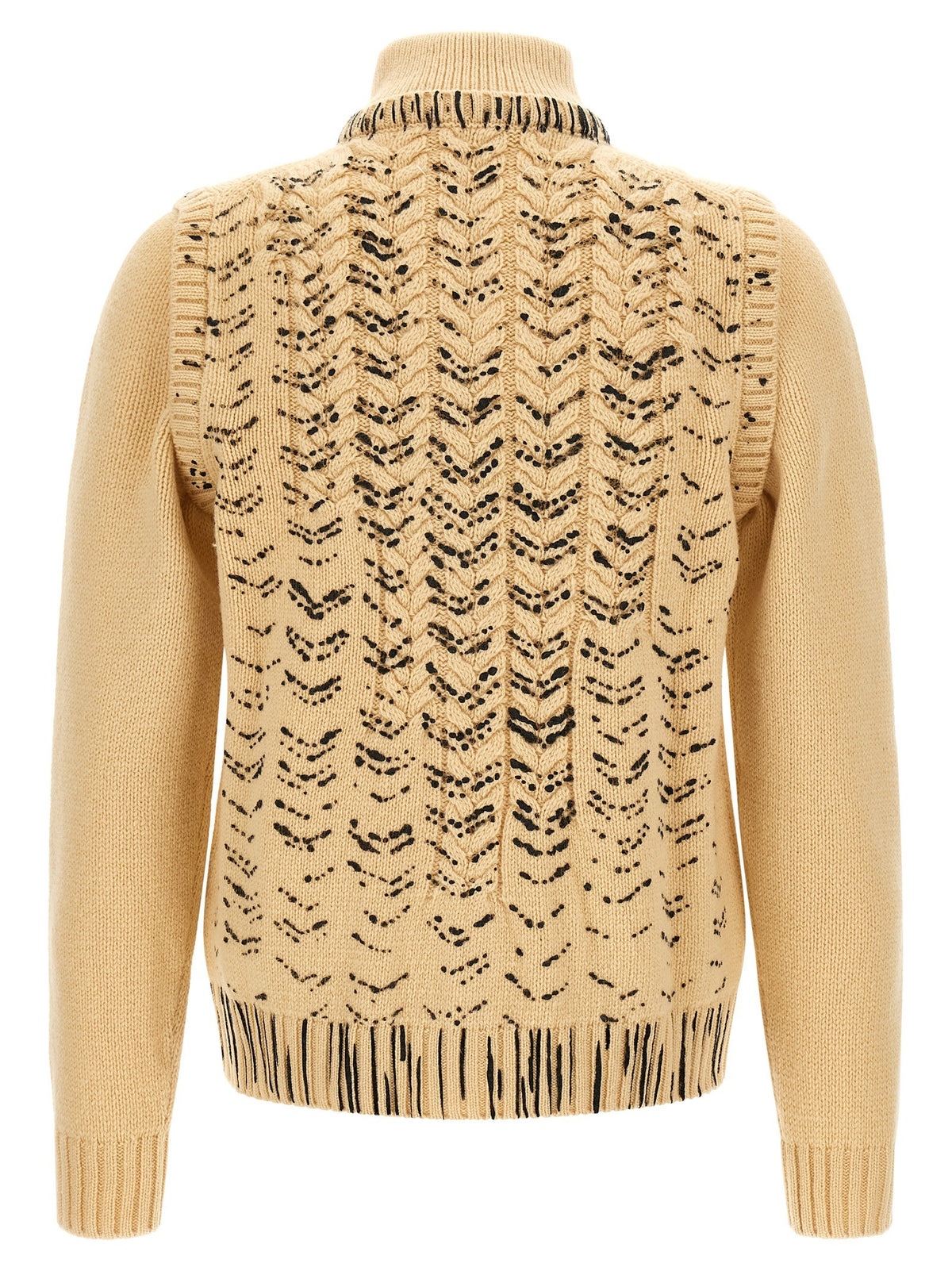 Openwork knit cardigan