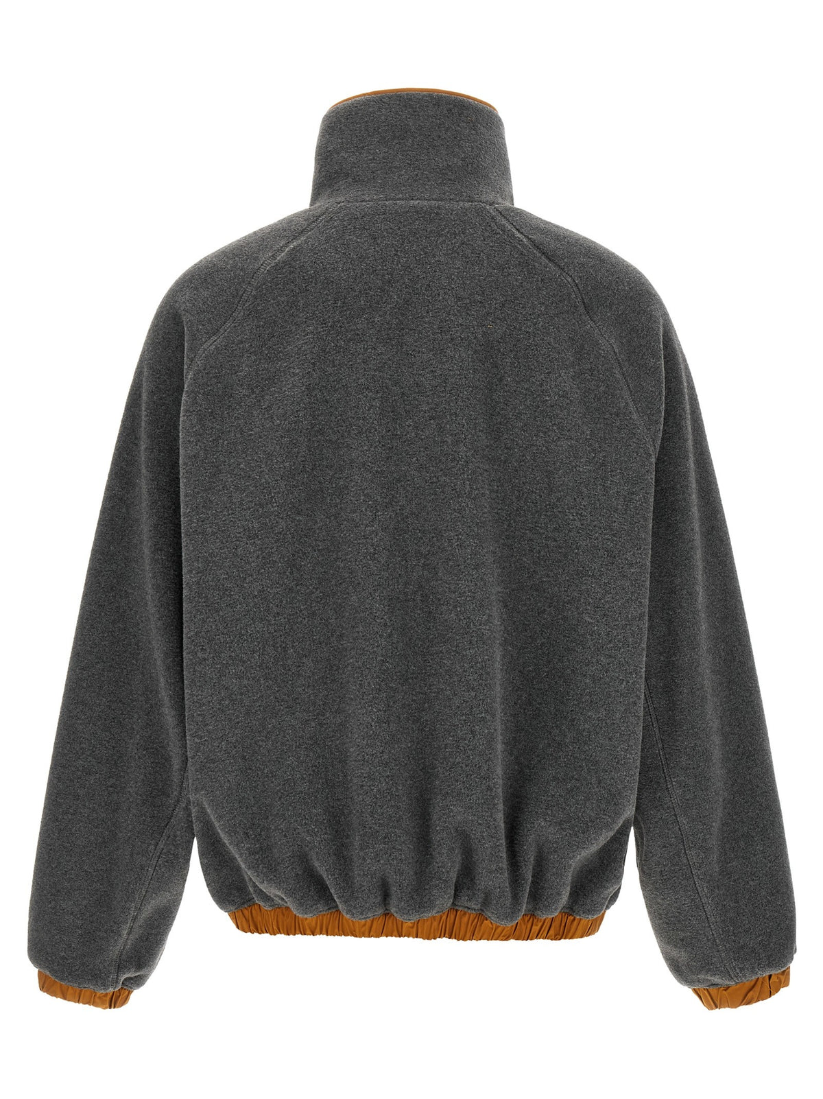 Orange grey vareuse sweatshirt
