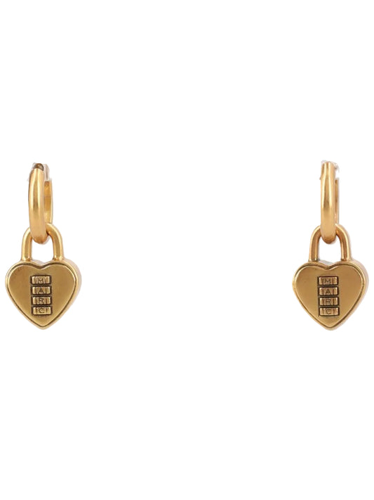 Orecchini "Heart Padlock"