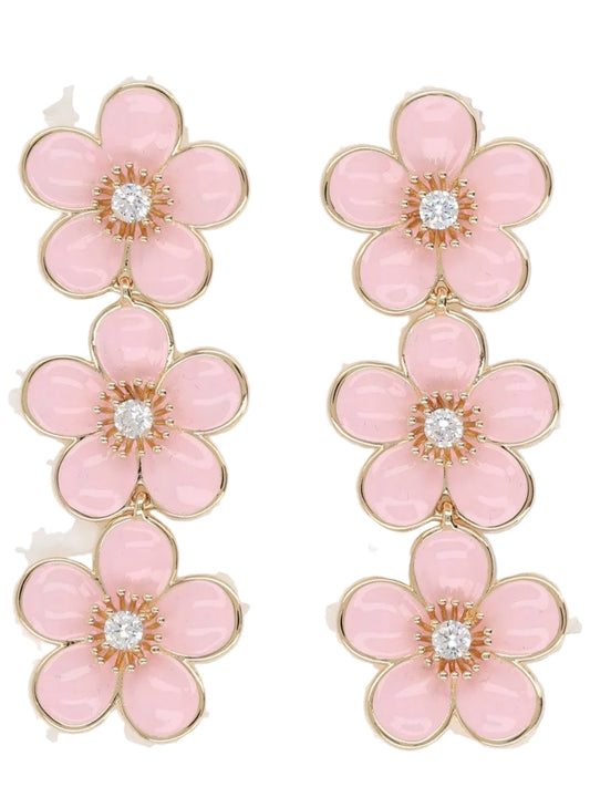 Orecchini Pendenti A Fiori