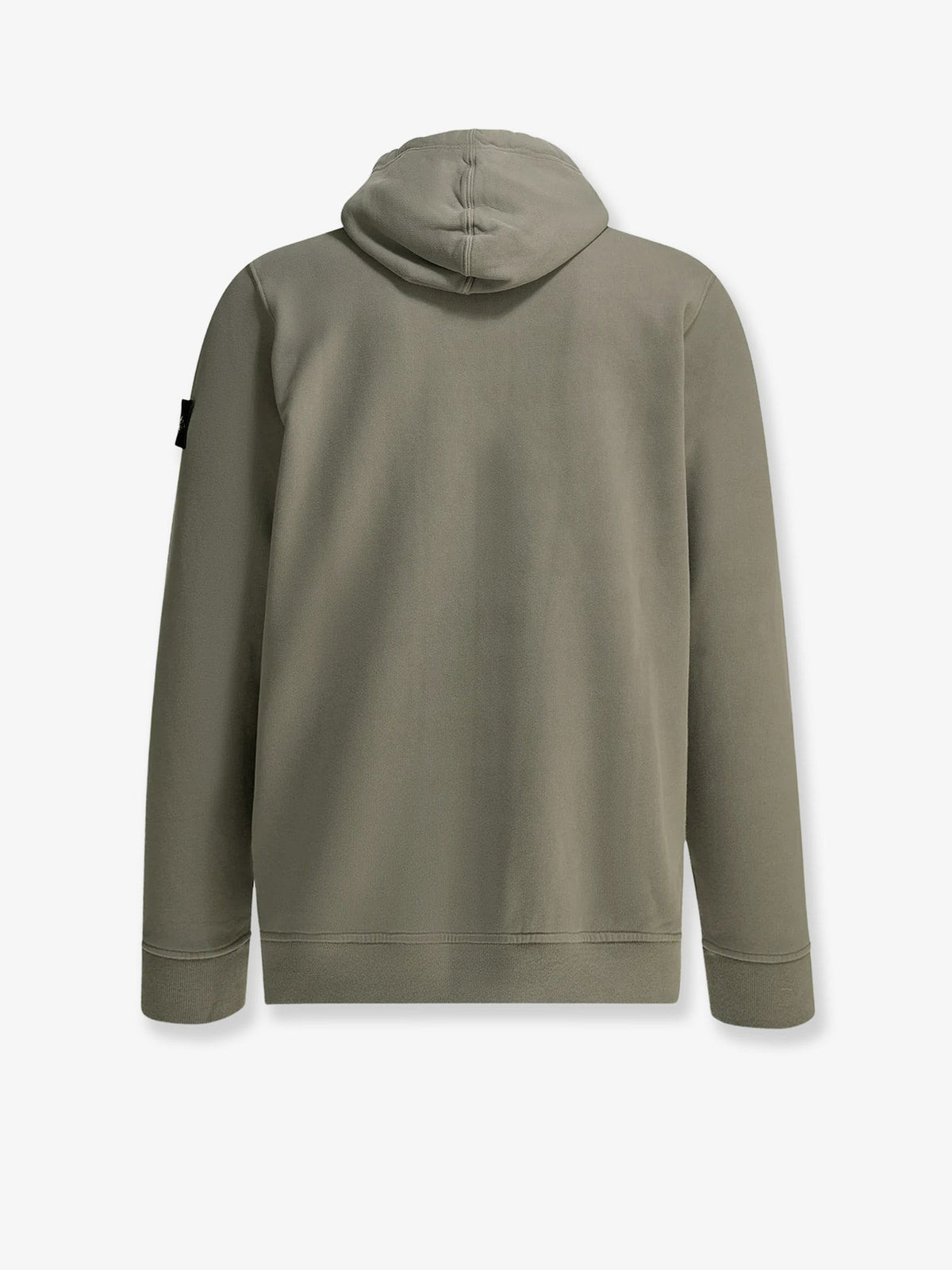 Organic cotton sweatshirt with lateral Logo patch