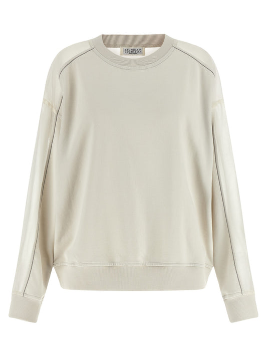 Organza and 'Monile' sweatshirt