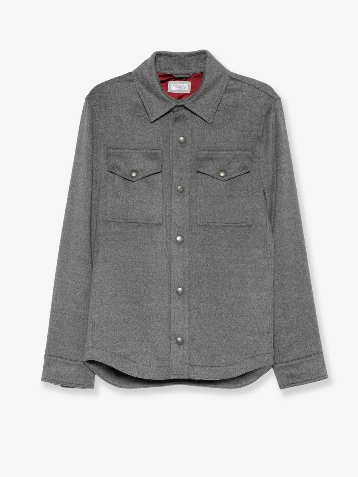 Outerwear lightweight virgin wool cloth shirt