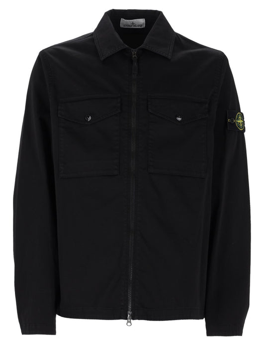OVERSHIRT CON ZIP E TASCHE SUL PETTO