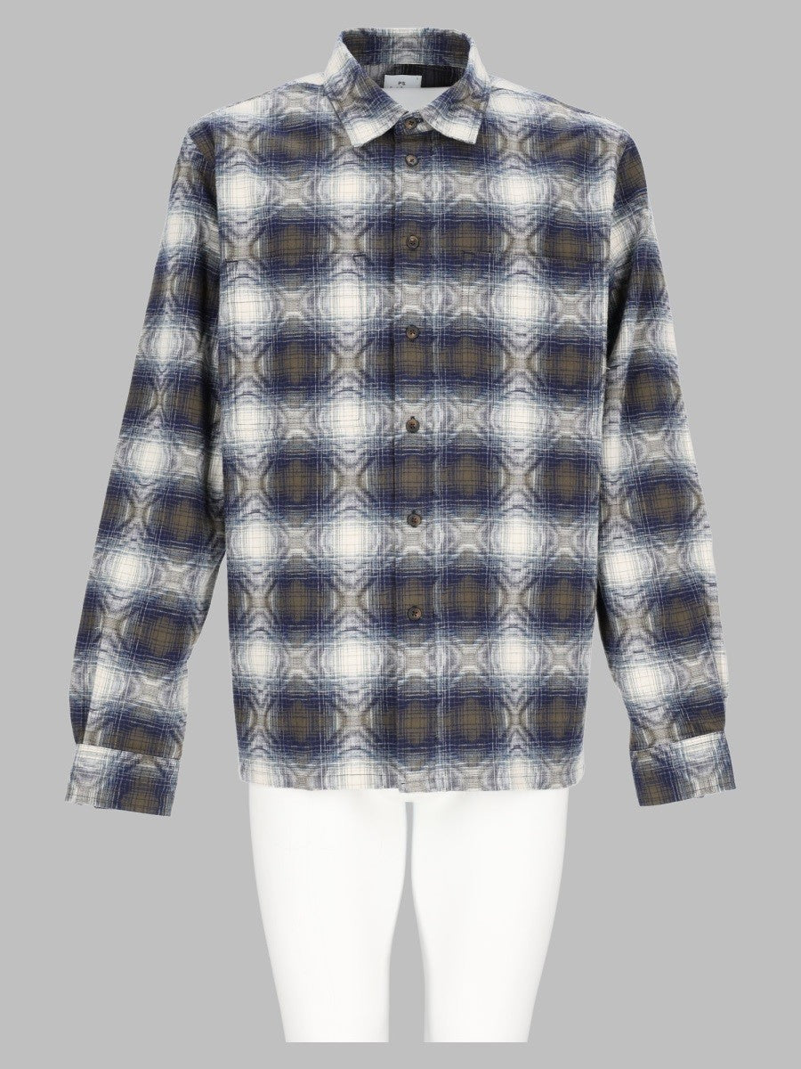 Overshirt in Jacquard di Cotone