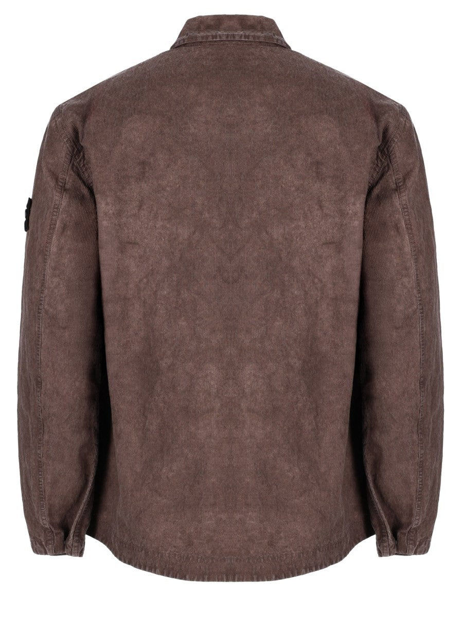 Overshirt In Velluto a Coste