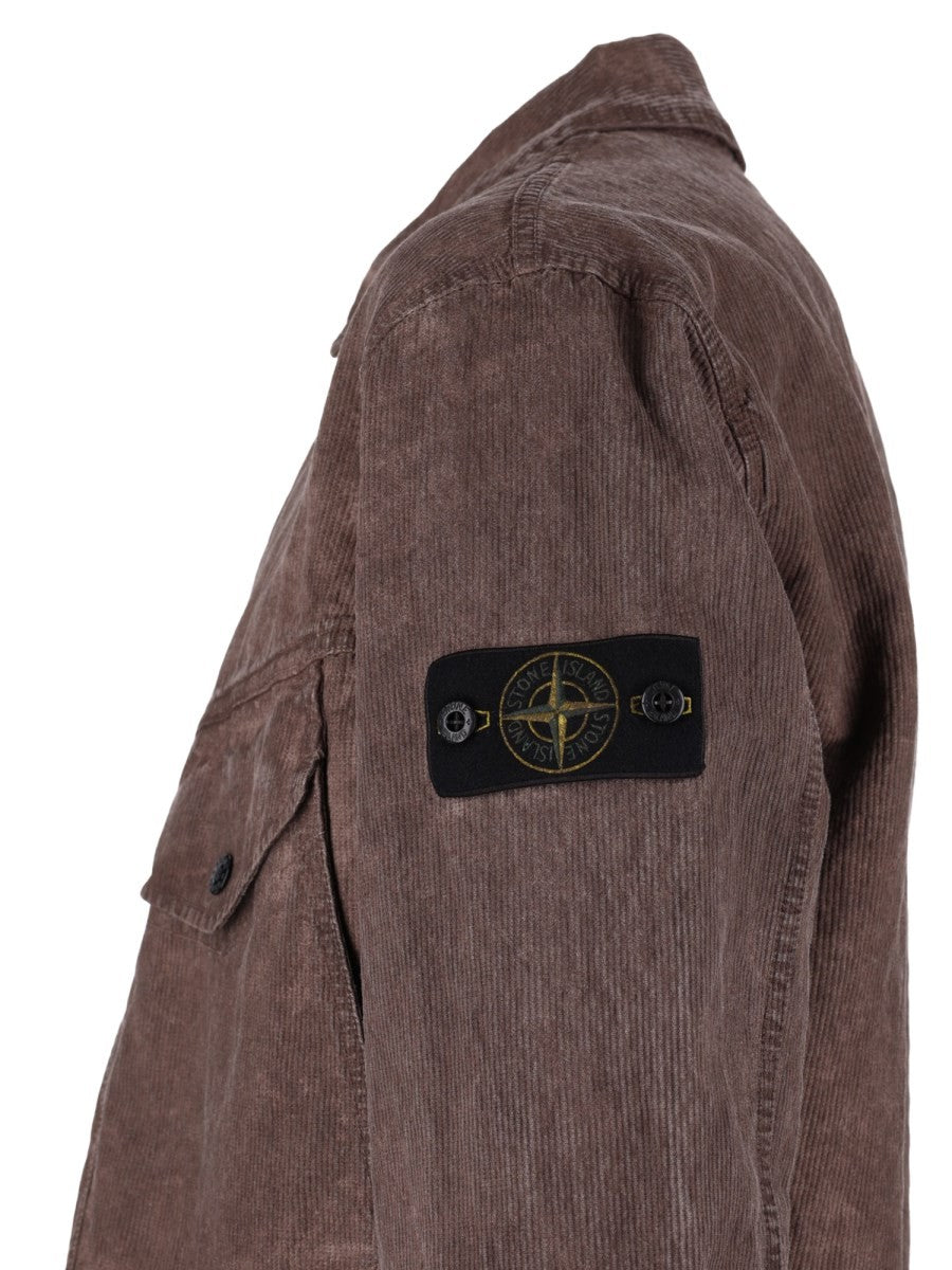 Overshirt In Velluto a Coste