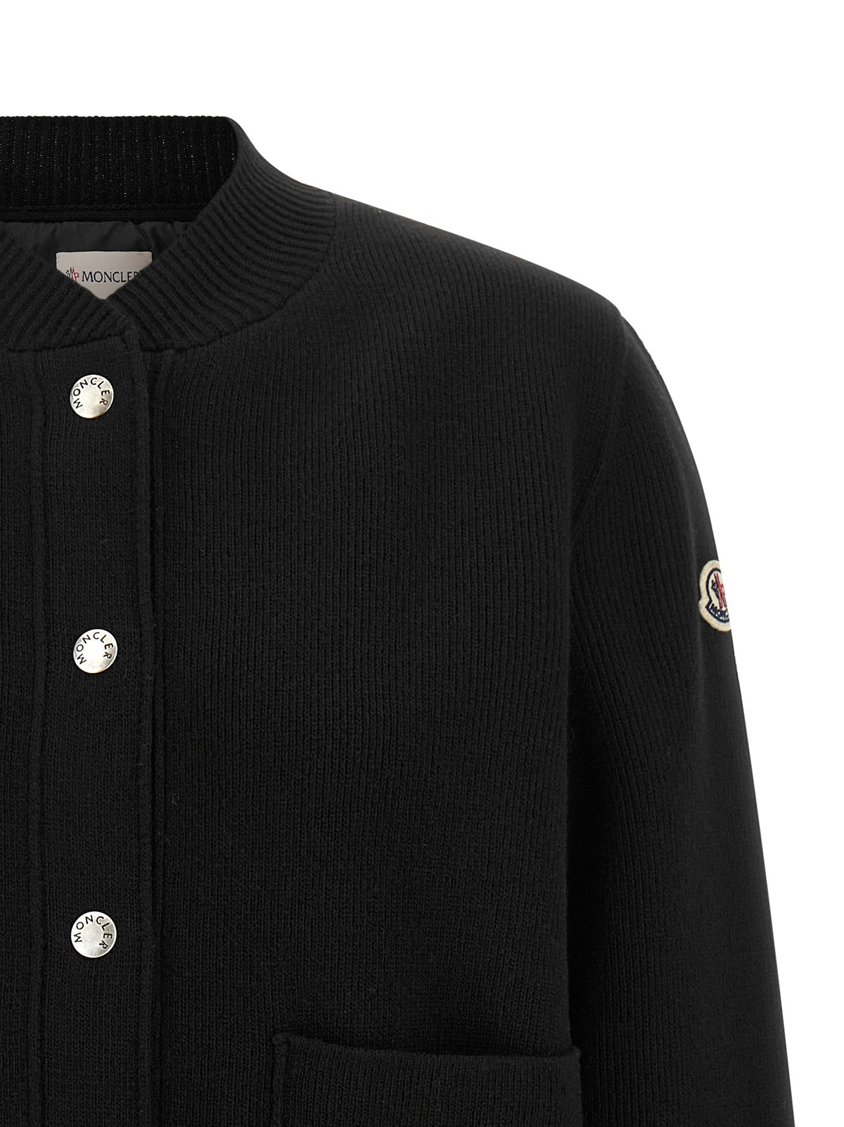 Padded back cardigan