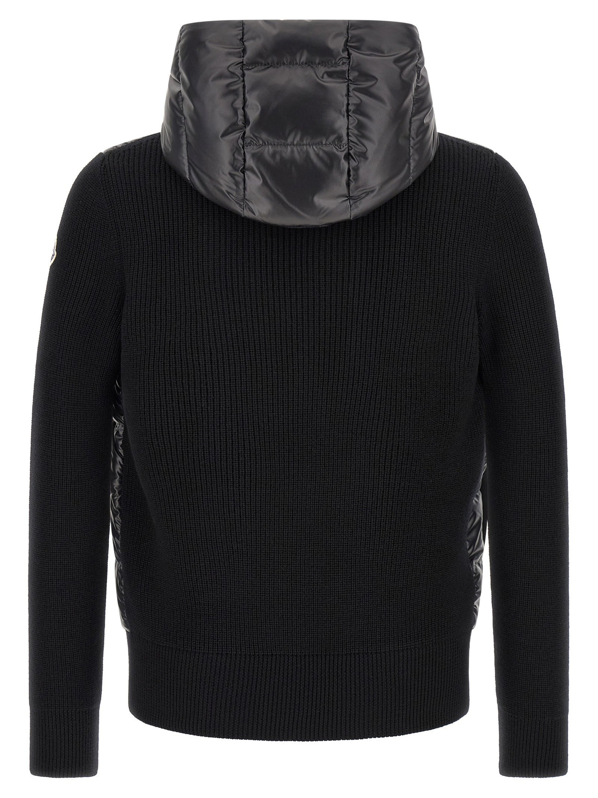 Padded cardigan with hood