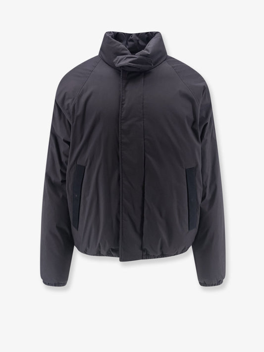 Padded cotton and nylon jacket