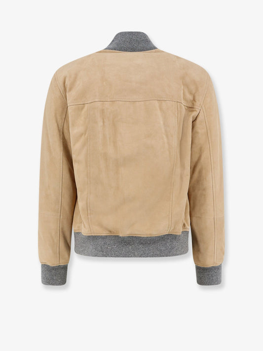 Padded suede jacket