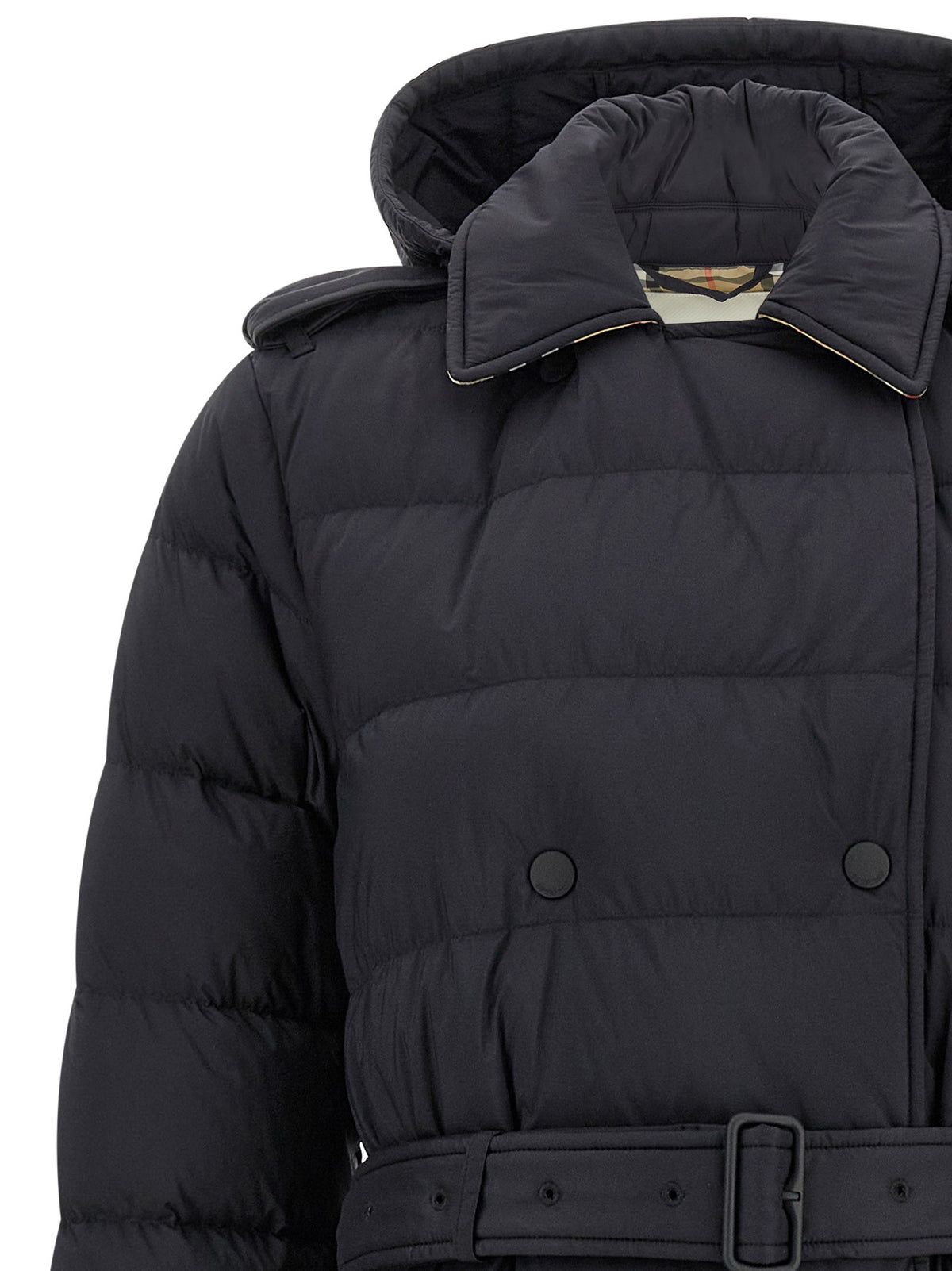Padded trench coat
