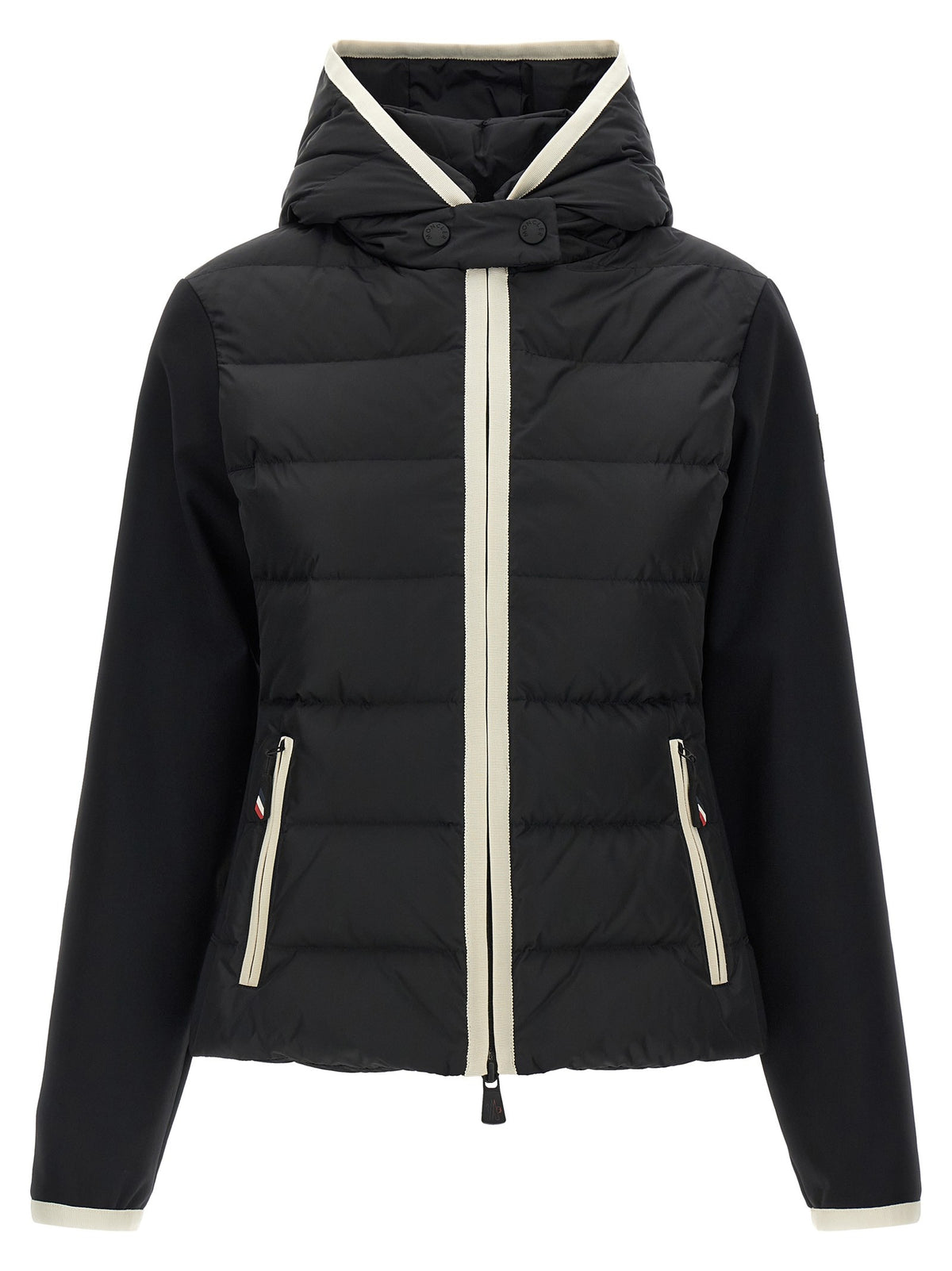 'Padded Zip-Up' cardigan