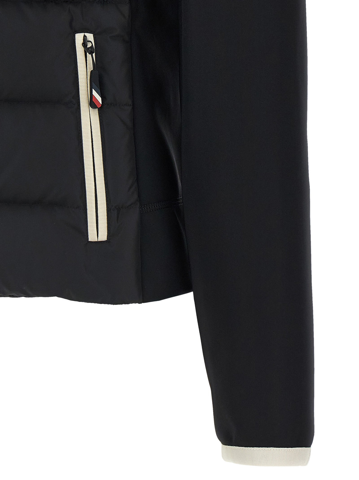 'Padded Zip-Up' cardigan