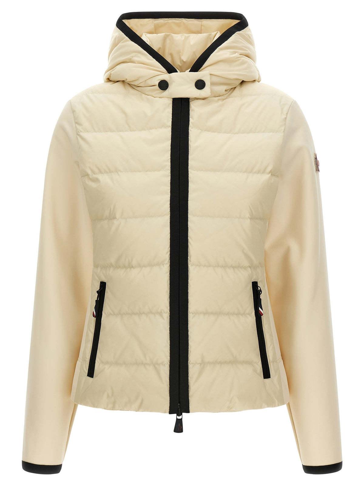 'Padded Zip-Up' cardigan