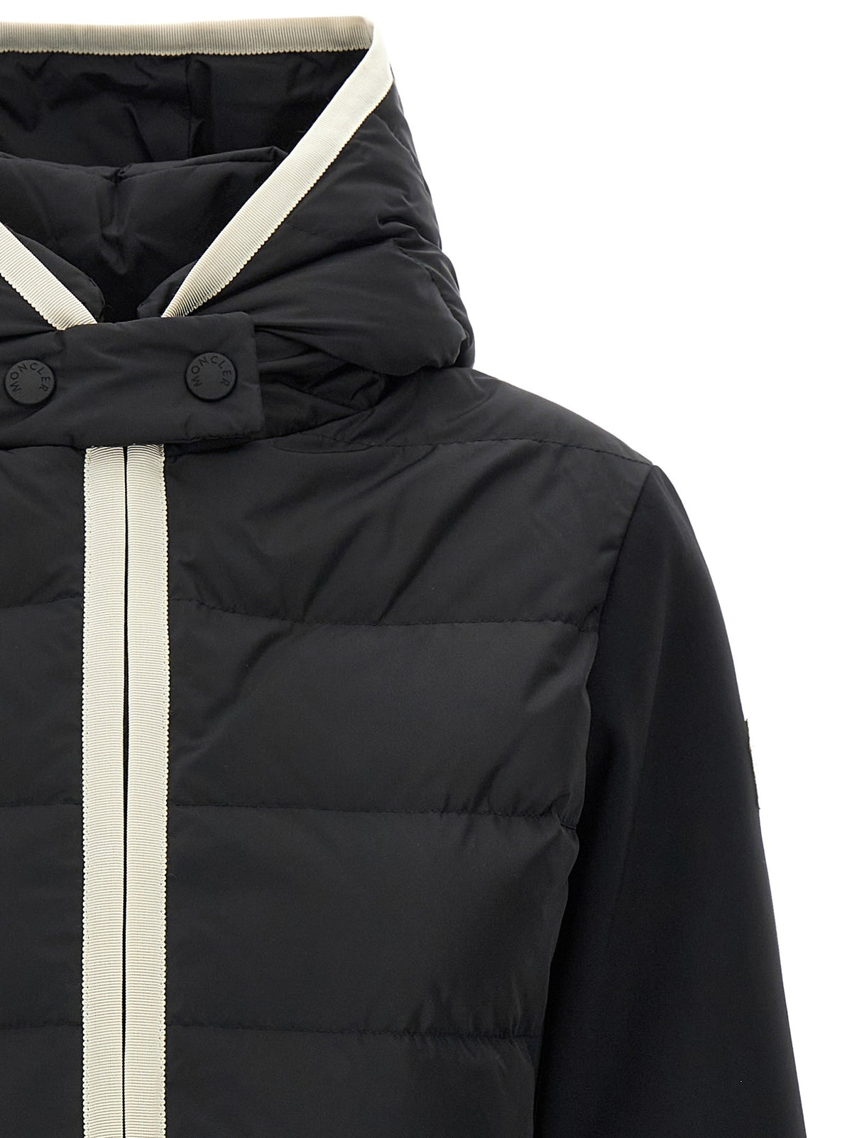 'Padded Zip-Up' cardigan