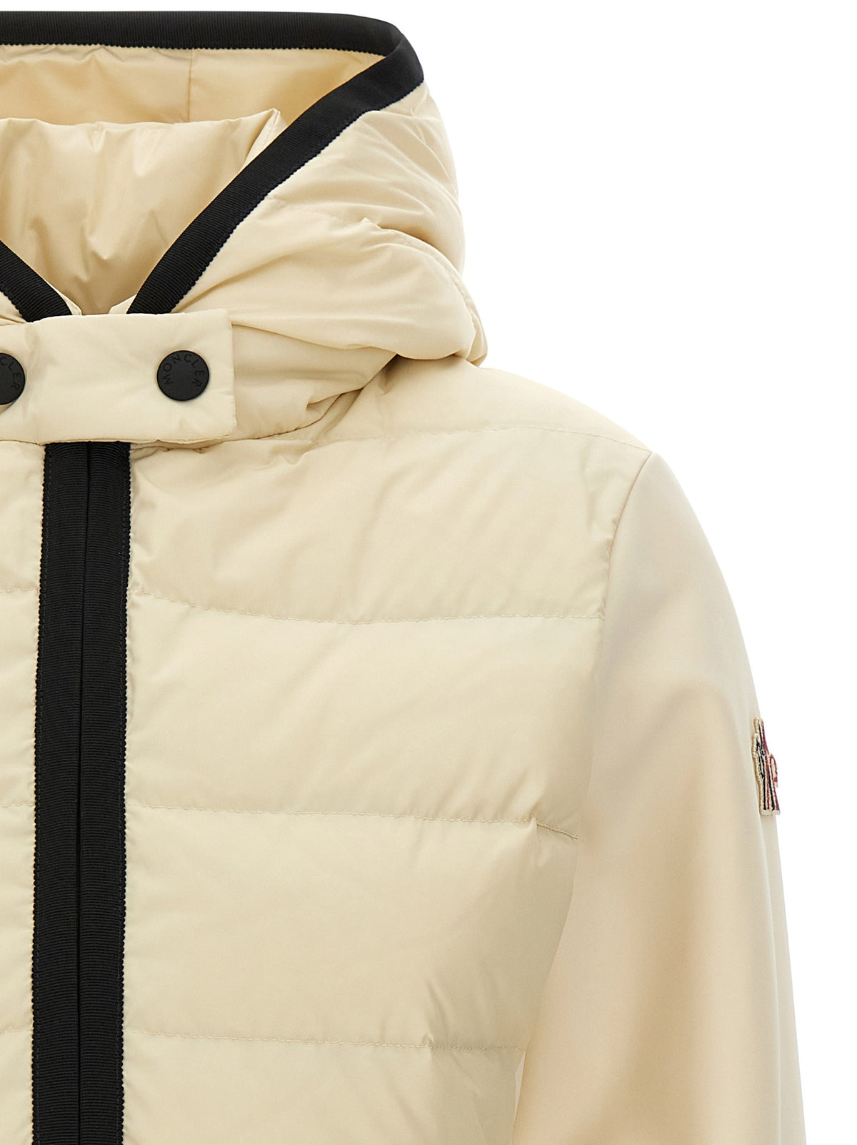 'Padded Zip-Up' cardigan