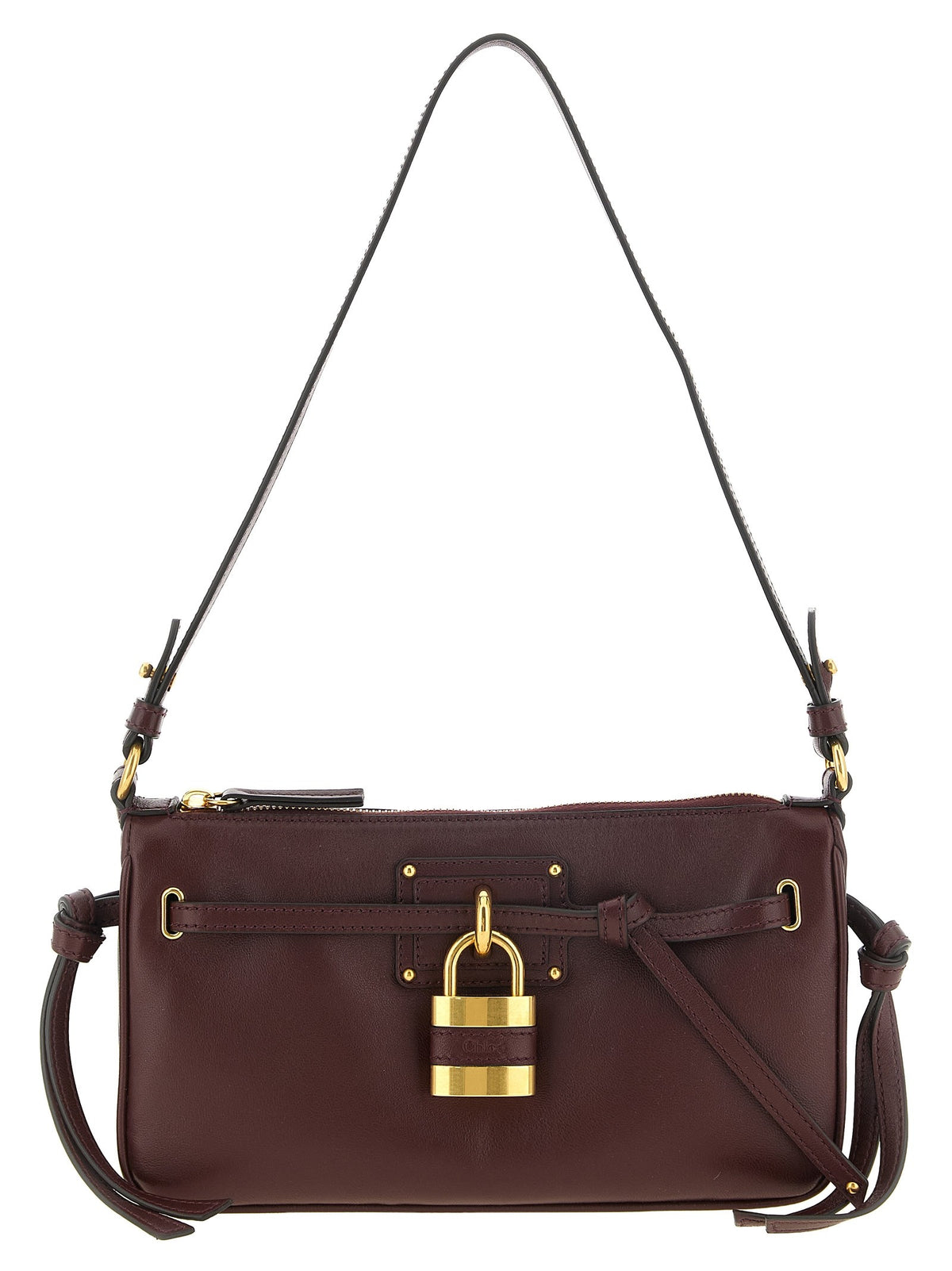 'Paddington Sling' burgundy mini clutch