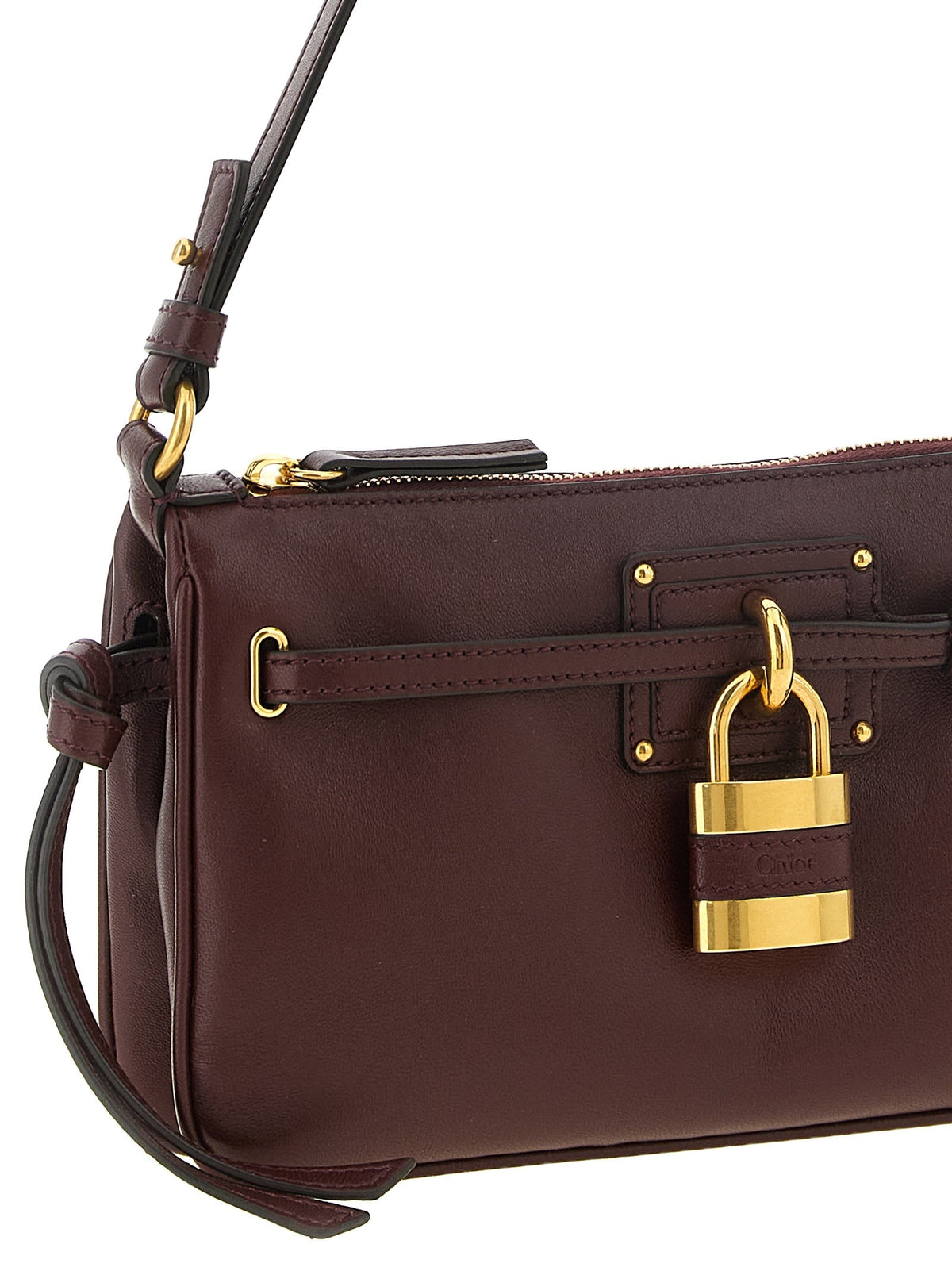 'Paddington Sling' burgundy mini clutch