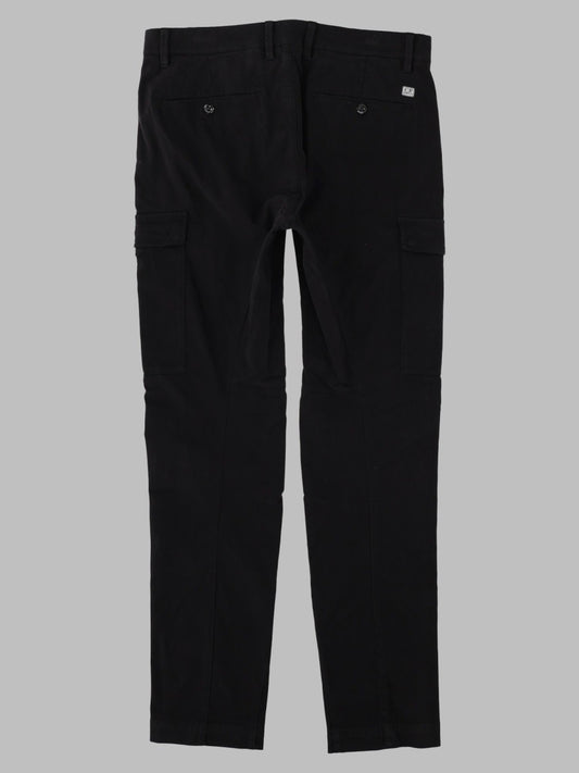 Pantalone Cargo in Raso di Cotone Stretch