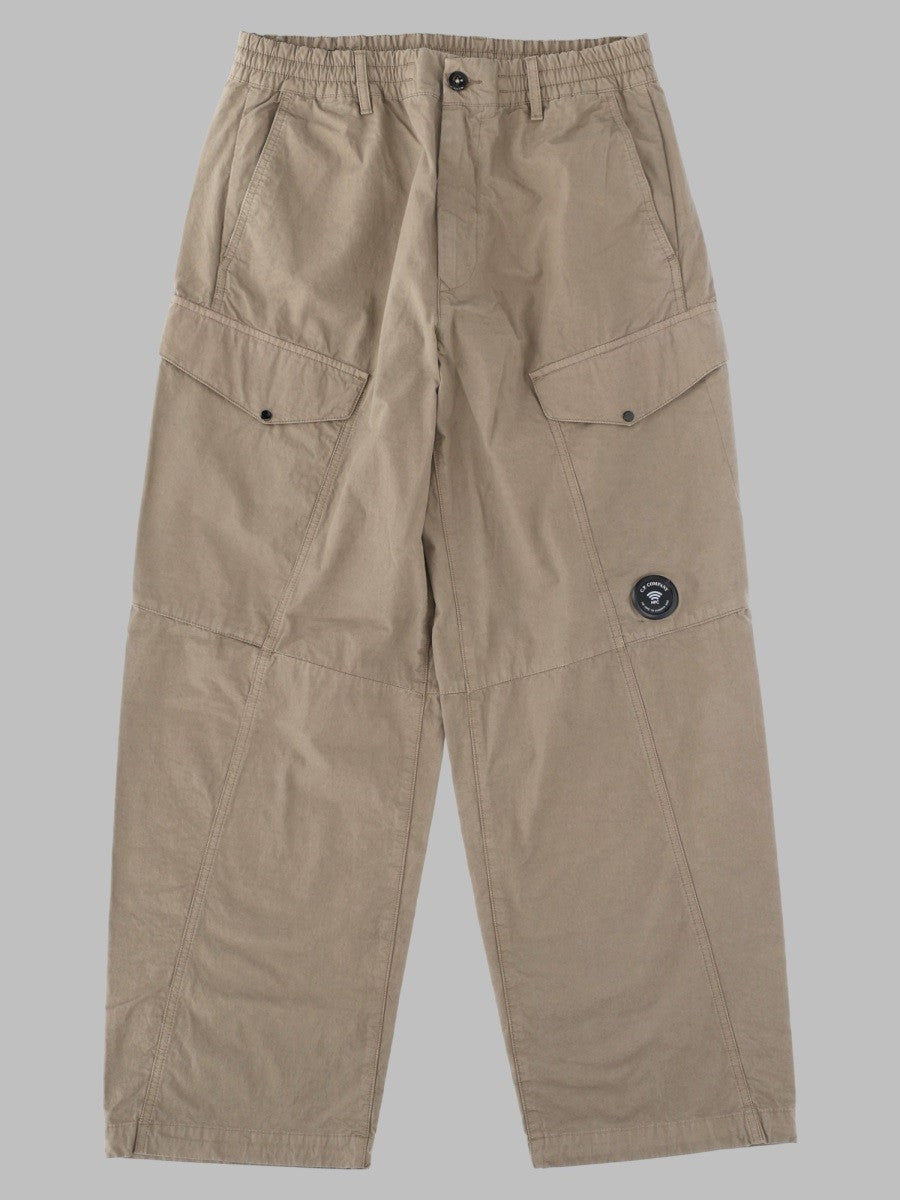 Pantalone Cargo in Raso di Cotone Stretch