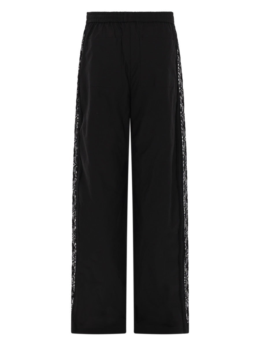 PANTALONE DRITTO CON DETTAGLI IN PIZZO