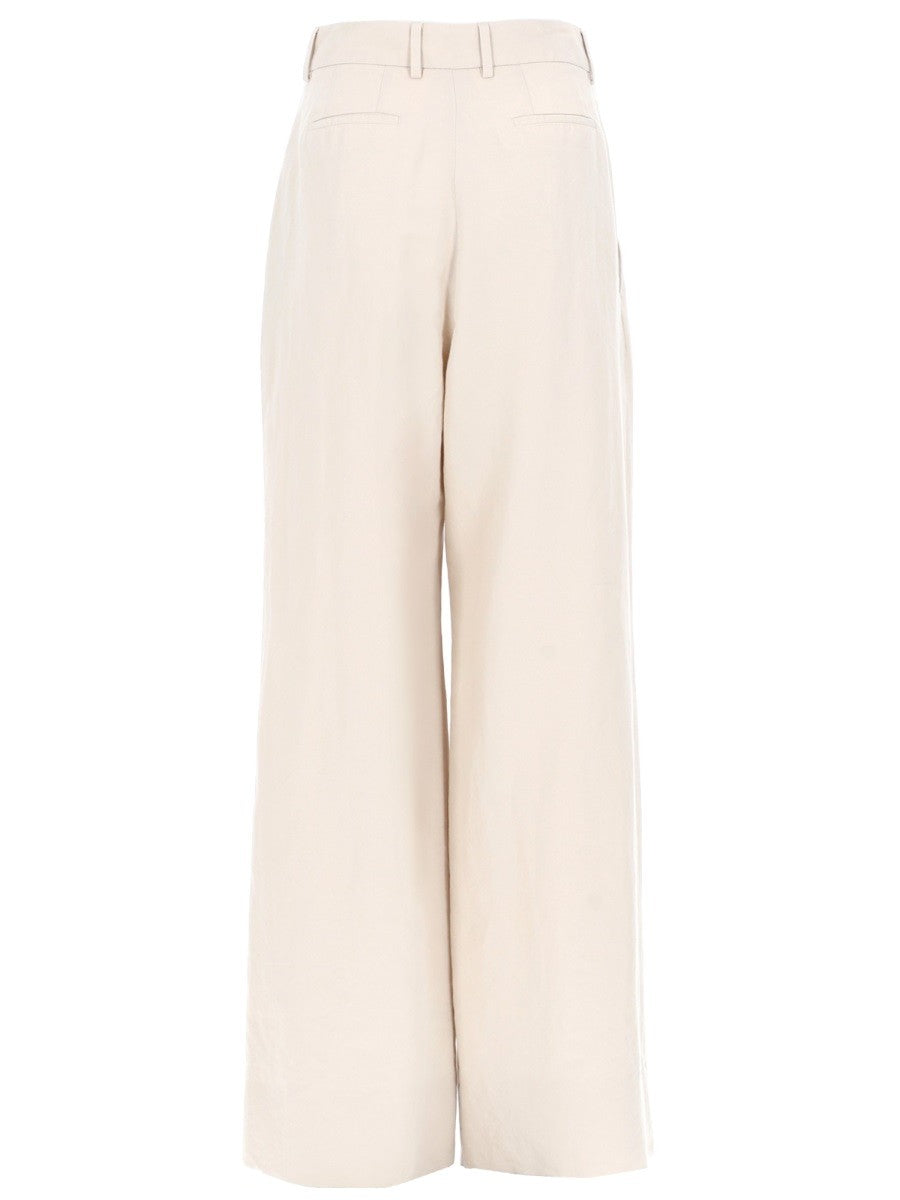 PANTALONE "FRANKIE" IN LINO E COTONE