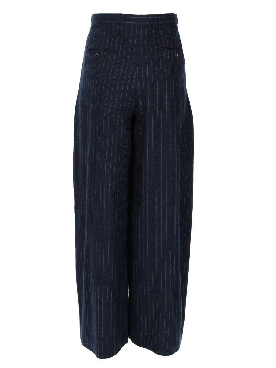 Pantalone "Ordine" In Lana Gessata