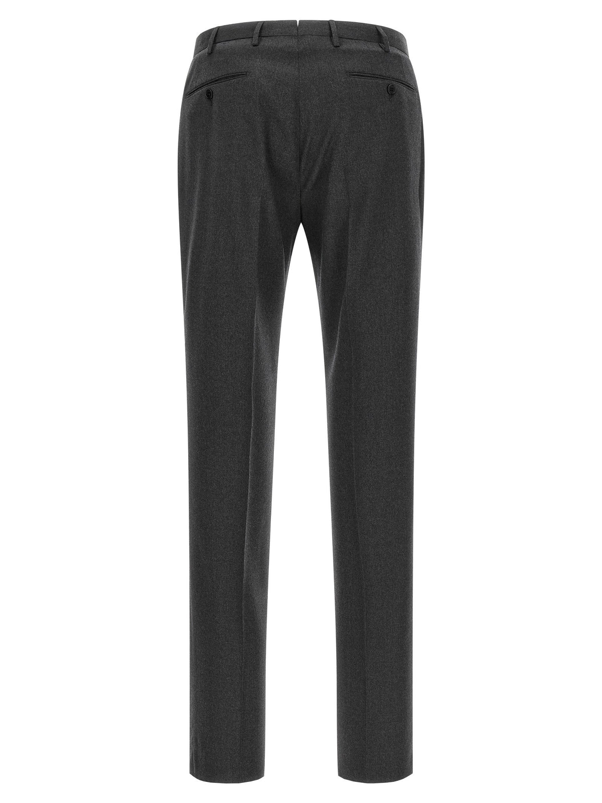 Pants with front crease