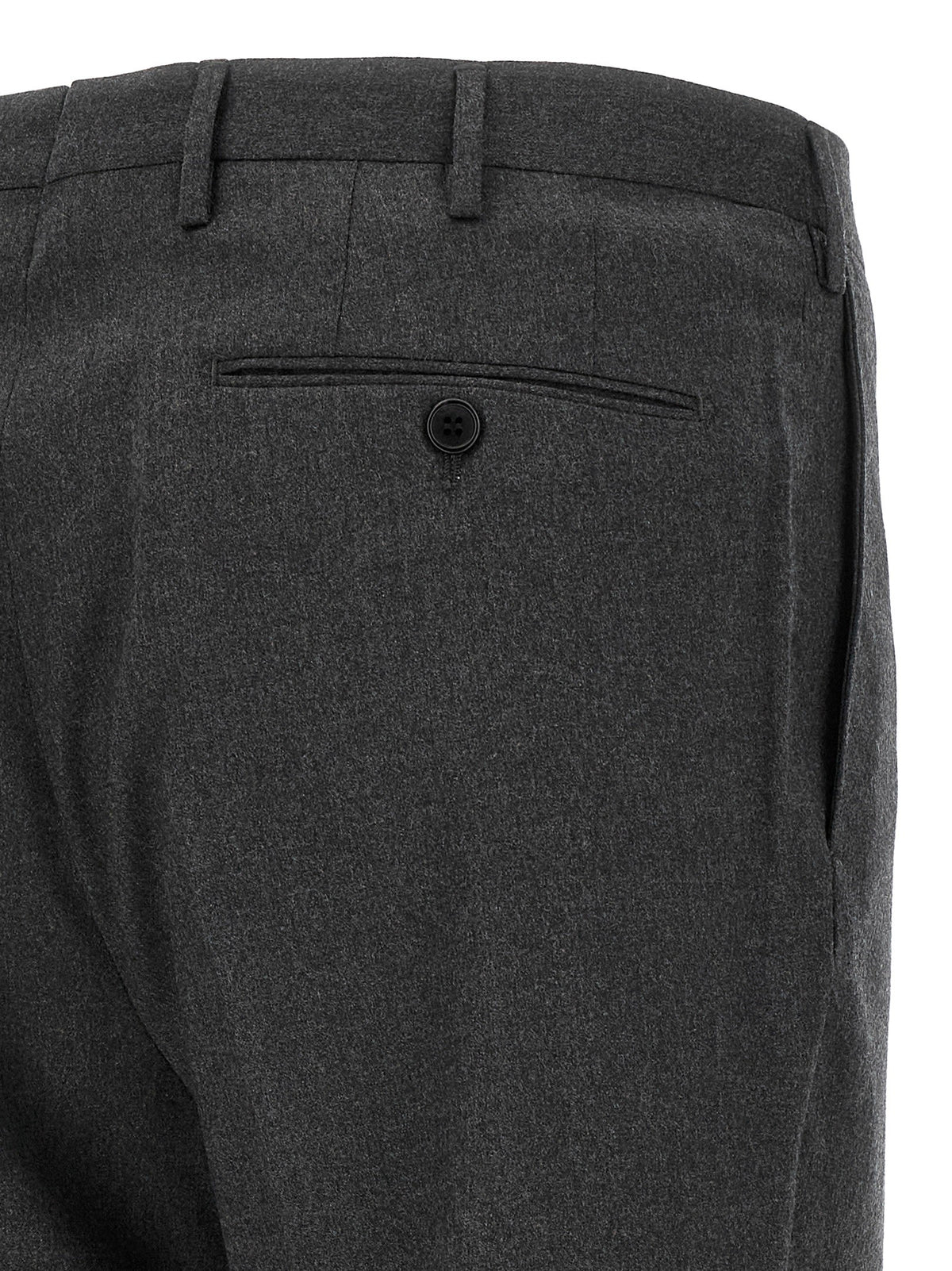 Pants with front crease