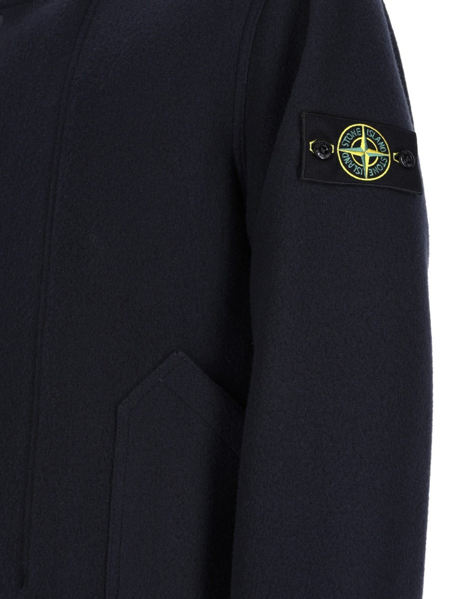 Parka In Lana e Cashmere