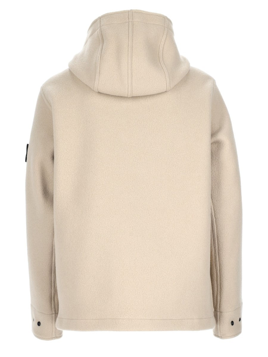Parka In Lana e Cashmere