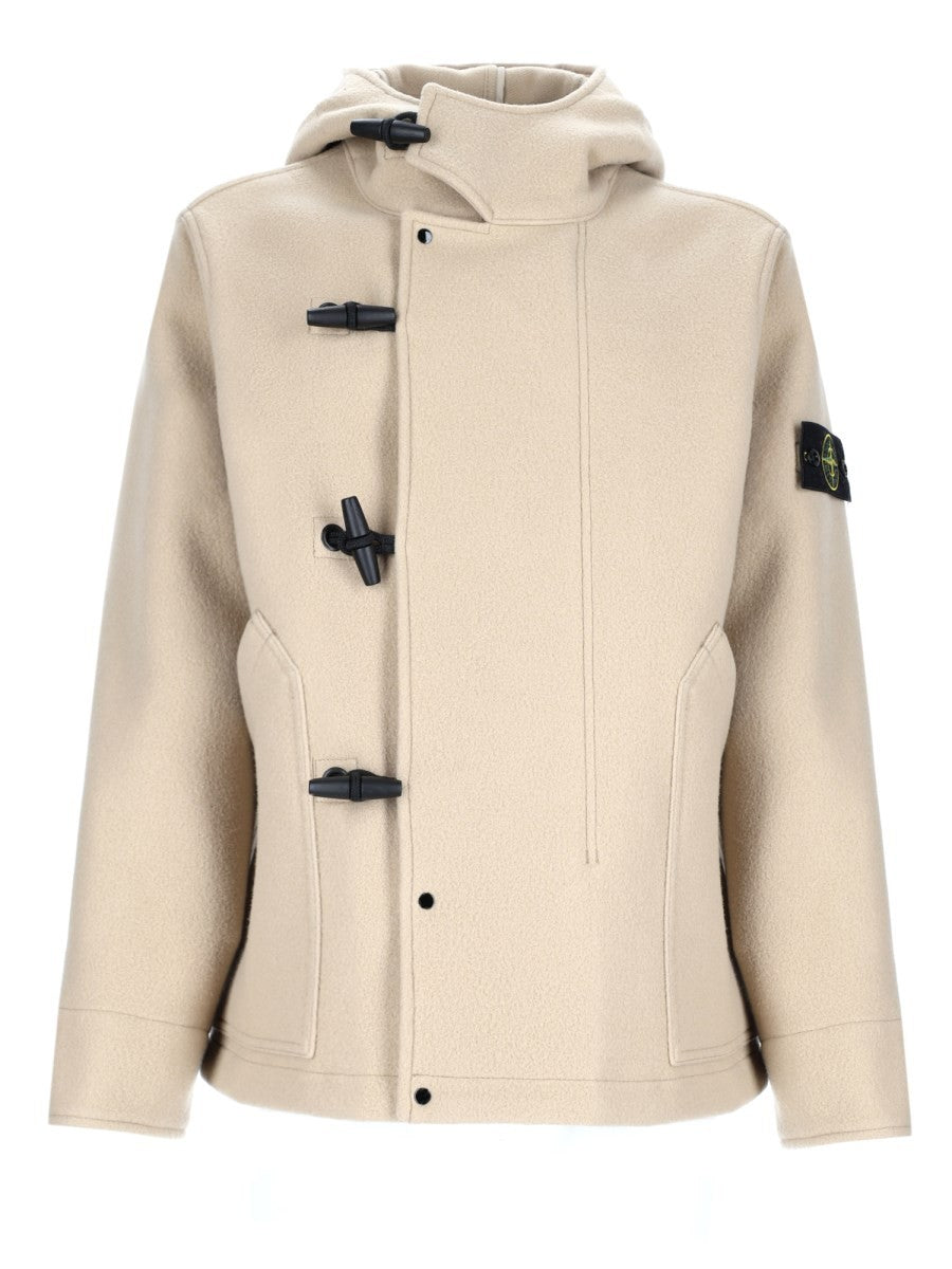 Parka In Lana e Cashmere