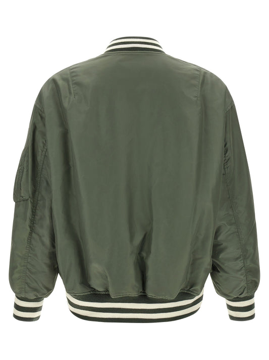Patch bomber jacket